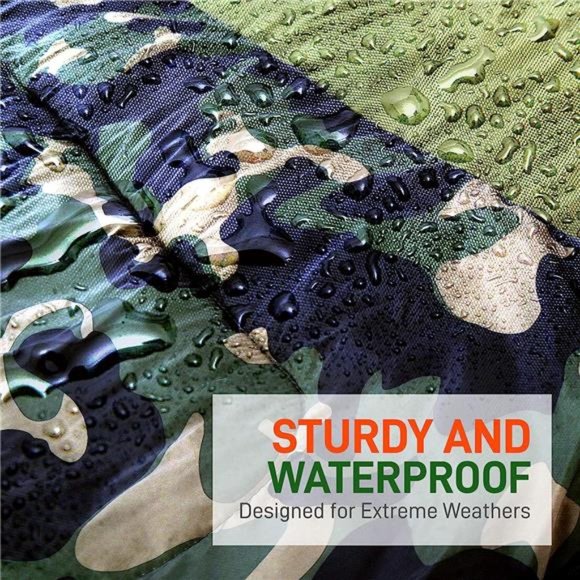 Camouflage Sleeping Bag - Sleeping Bag For Outdoor use - Weather Proof, Campact - Picture 5 of 6